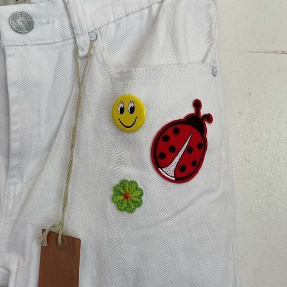 INDIGO REIN Patch Skinny Ankle White Jean.Size 11 - Picture 13 of 16